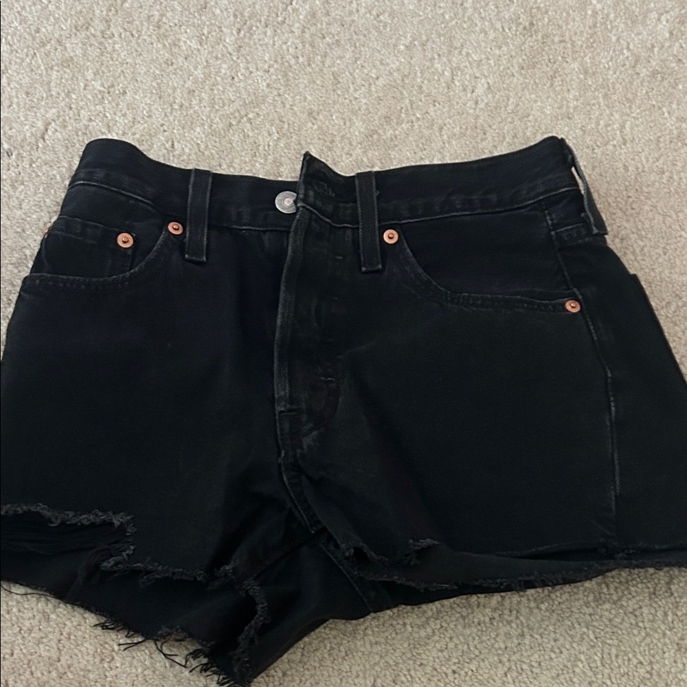 Levi's 501 Black Jean Shorts